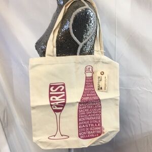 Maptote Paris tote bag champagne pink cities New